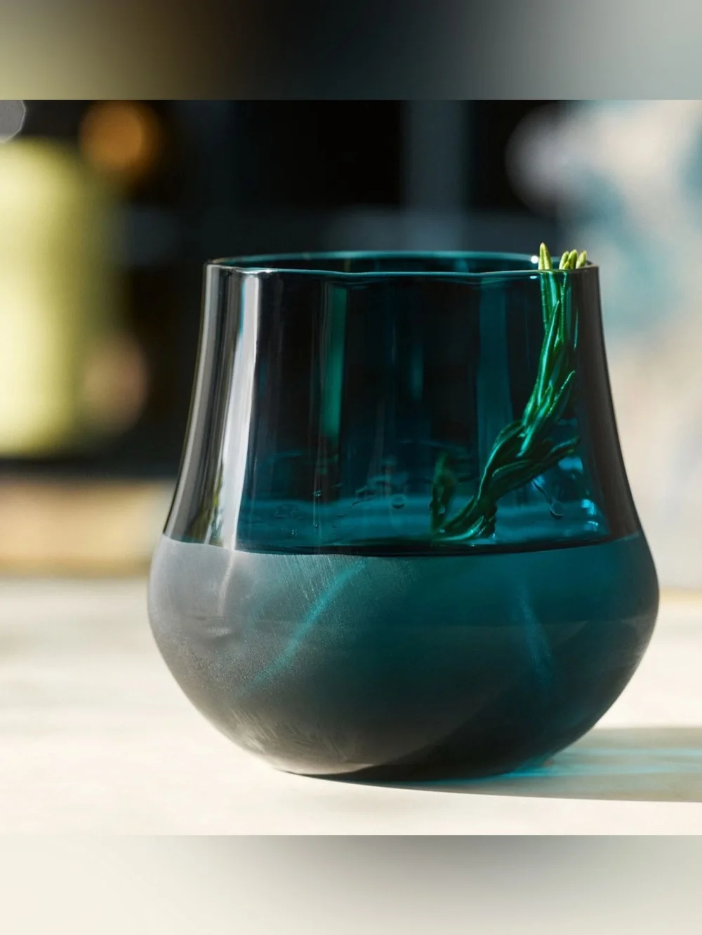 nwt set of 4 Anthropologie Cybelle jewel tone stemless wine glasses